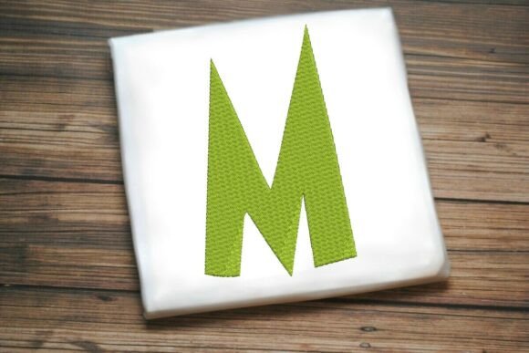 Alphabet Letter M Machine Embroidery Design