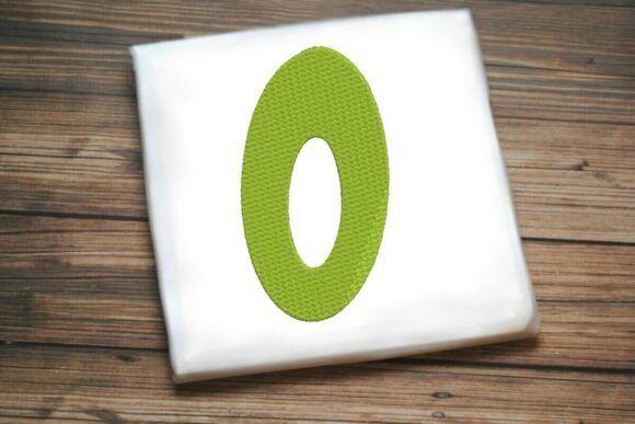 Alphabet Letter O Machine Embroidery Design