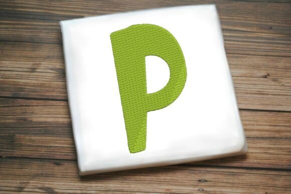 Alphabet Letter P Machine Embroidery Design