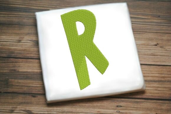 Alphabet Letter R Machine Embroidery Design