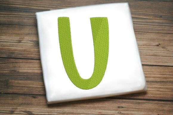 Alphabet Letter U Machine Embroidery Design