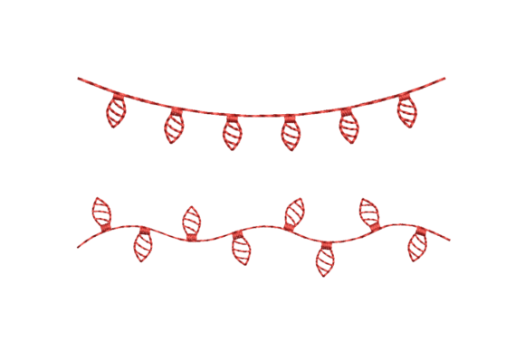 Christmas String Light Embroidery Set