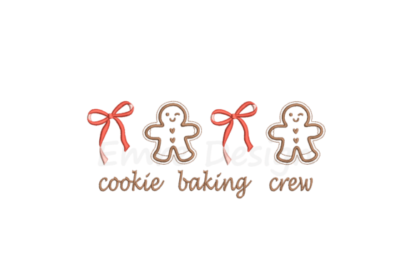 Cookie Baking Crew Christmas Embroidery