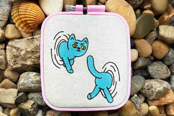 Cosmic Cat Machine Embroidery Design