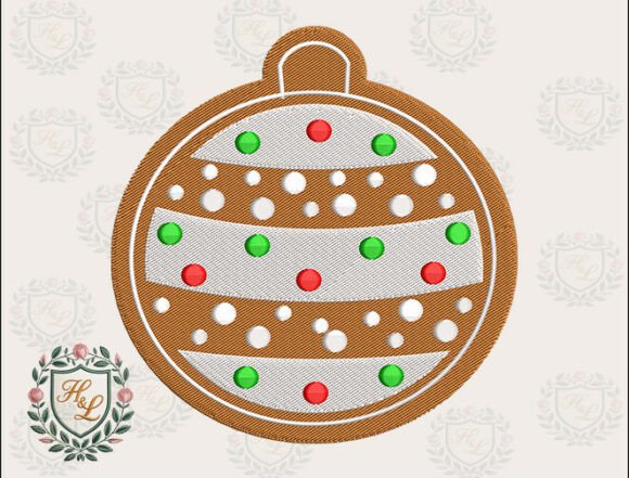 Gingerbread Ball Embroidery Files