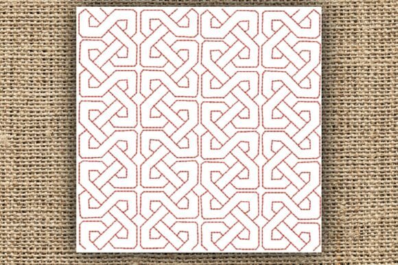 Interlocking Embroidery Design - 5 Sizes