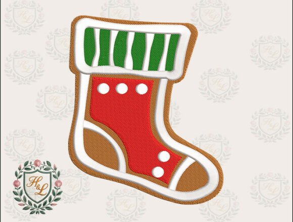 Sweet Cookie Stocking Embroidery Files
