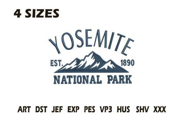 Yosemite National Park Embroidery